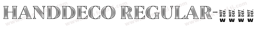HandDeco Regular字体转换